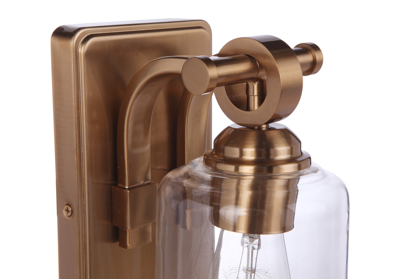56401-SB - Romero 1 Light 8.88" High Wall Sconce - Satin Brass