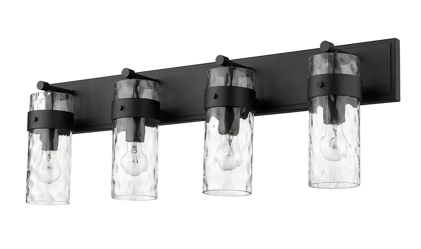 3035-4V-MB - Fontaine 4 Light 34" Vanity - Matte Black
