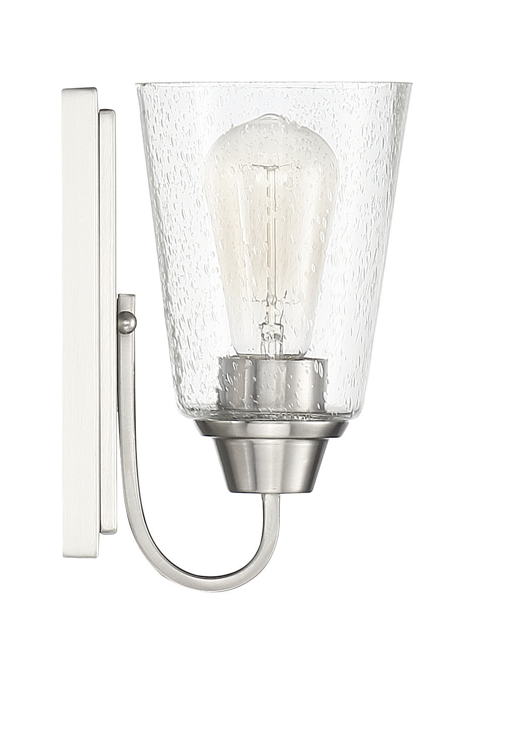 41901-BNK-CS - Grace 1 Light 8.5" High Wall Sconce - Brushed Nickel