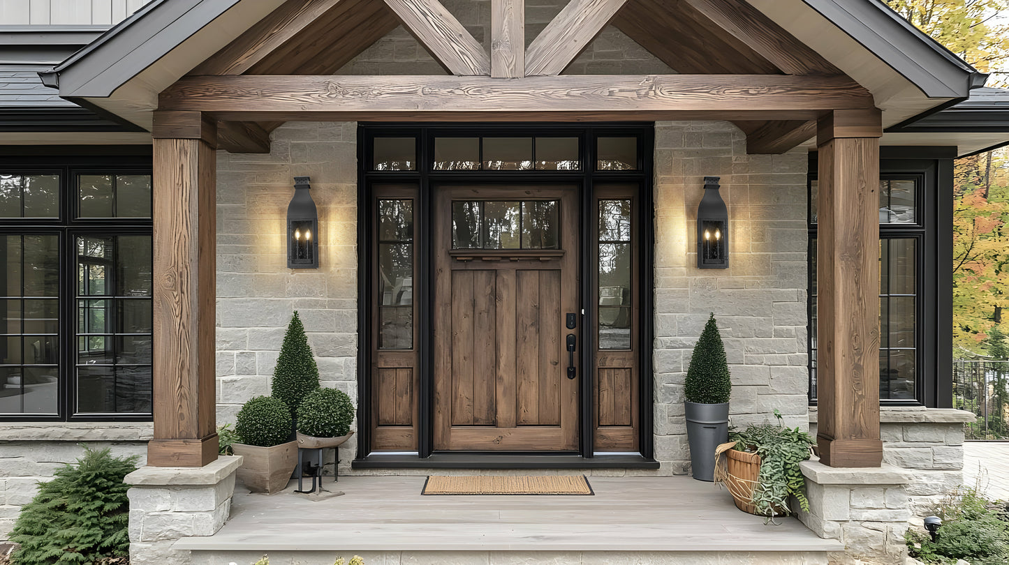 5030M-BK - Toulouse 2 Light Outdoor Wall 22" Light - Sand Black