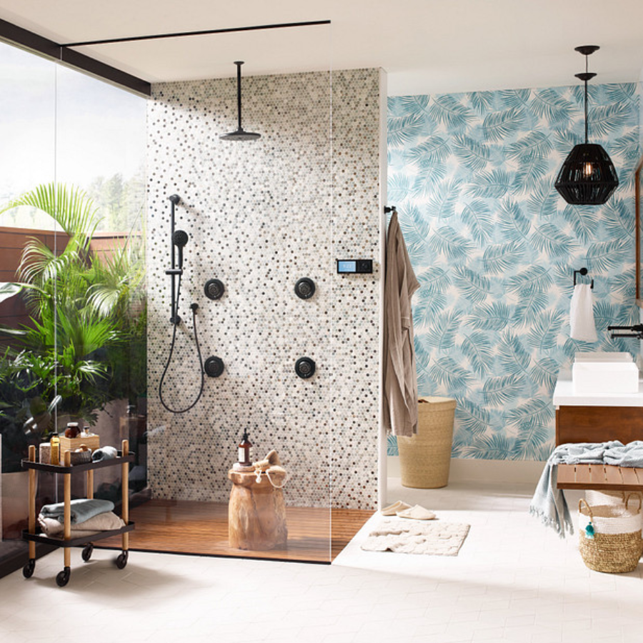 TS3304BL - Moen Smart Shower 4-Outlet Shower Controller - Matte Black