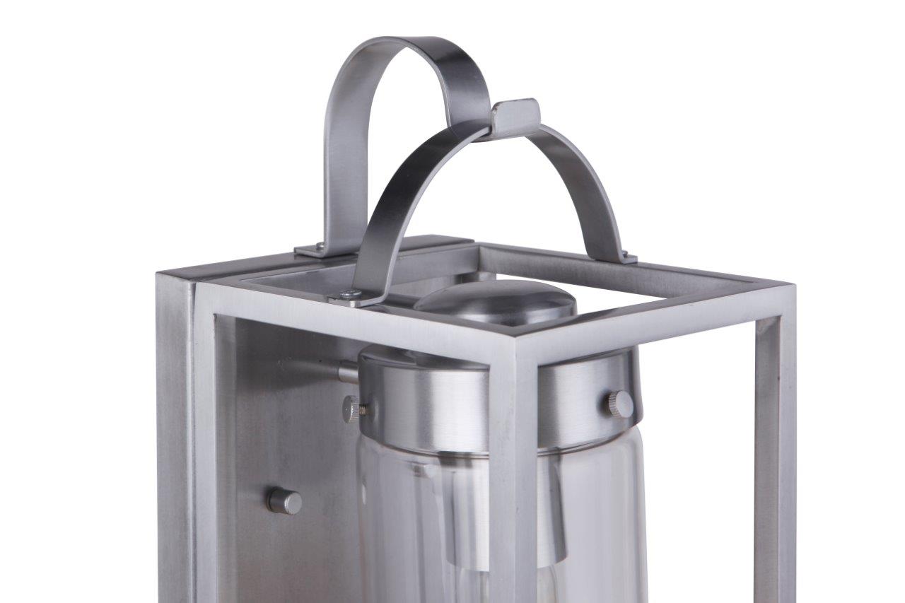 ZA4804-SA - Neo 1 Light 14" High Outdoor Wall Lantern - Satin Aluminum