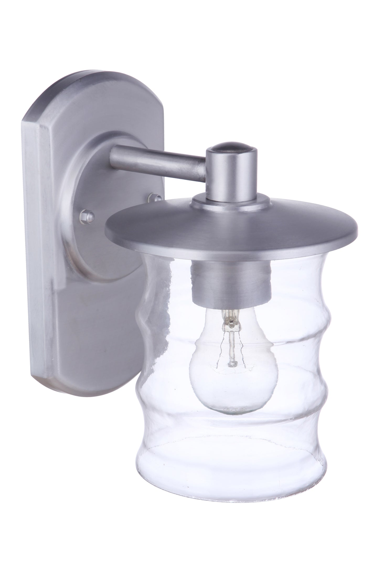 ZA3614-SA - Canon 1 Light 10" High Outdoor Wall Lantern - Satin Aluminum