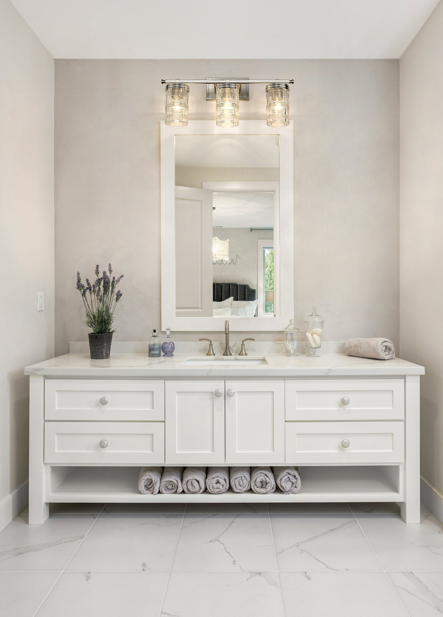 344-3V-BN - Archer 3 Light 25" Vanity - Brushed Nickel