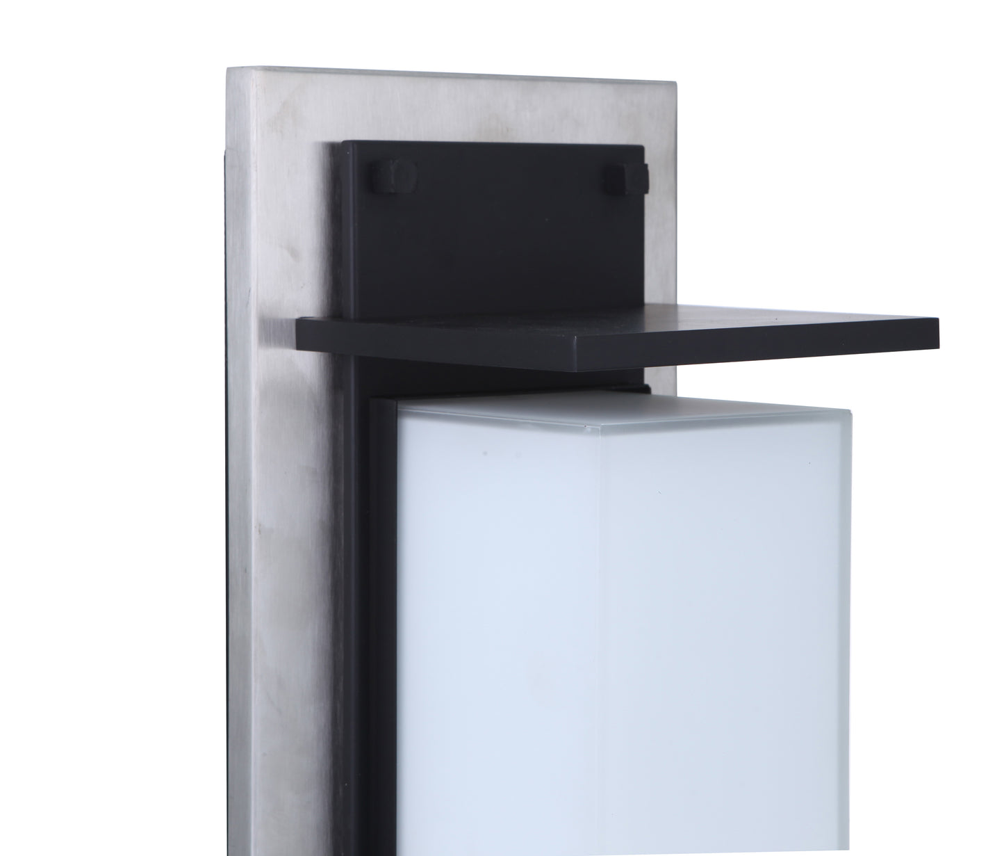 ZA2522-SSMN-LED - Heights 1 Light 24" High Outdoor Wall Lantern - Stainless Steel / Midnight