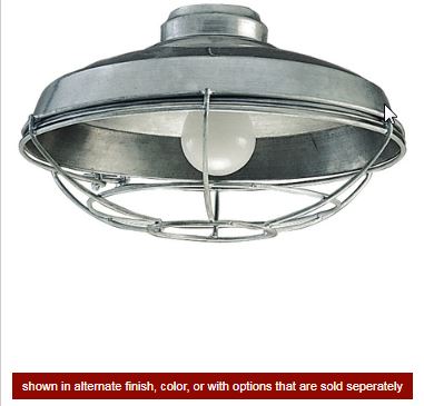 LK984W - Wire Cage No Glass w/1x 18w CFL- W