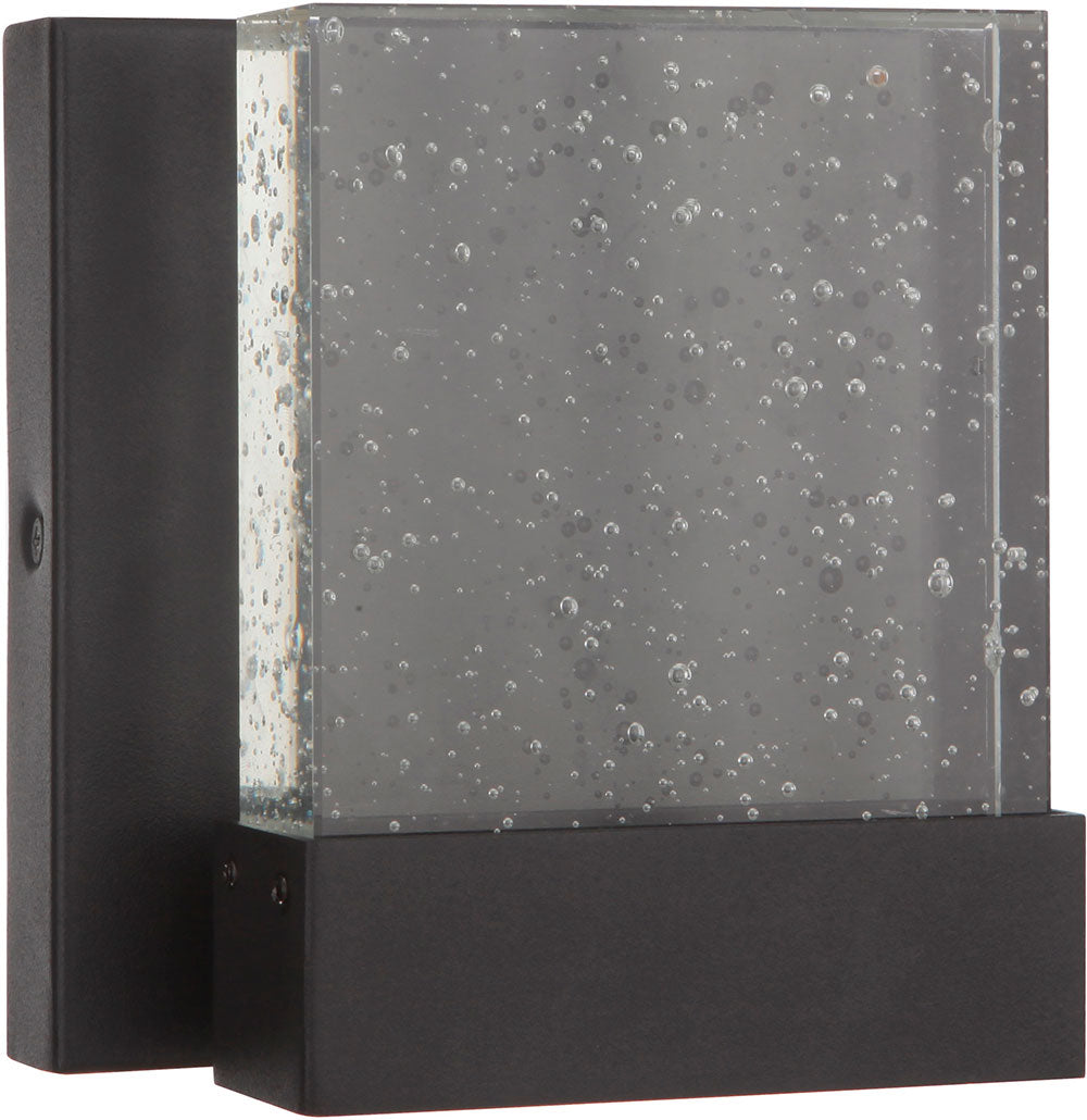 ZA1200-TB-LED - Aria II 1 Light 5.88" High Outdoor Wall Lantern - Textured Black