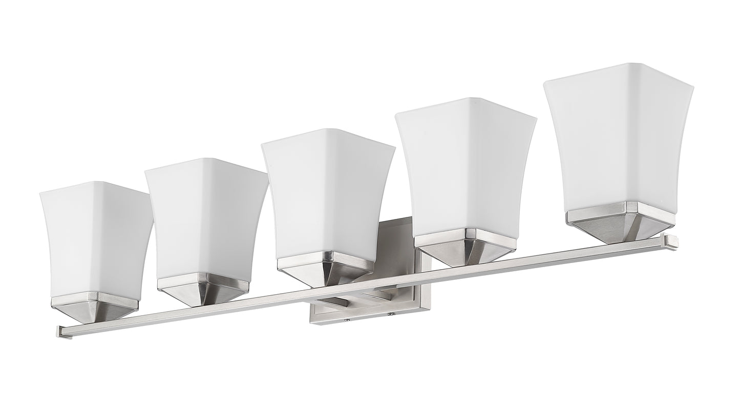 1939-5V-BN - Darcy 5 Light 38" Vanity - Brushed Nickel