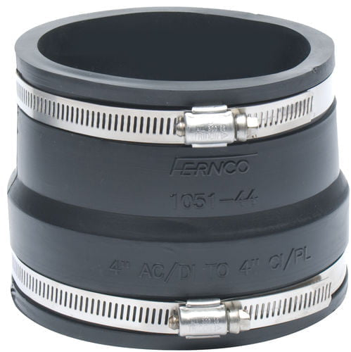 1051-44 - Asbestos Cement / Ductile Iron to Cast Iron / Plastic Flexible Coupling - 4"