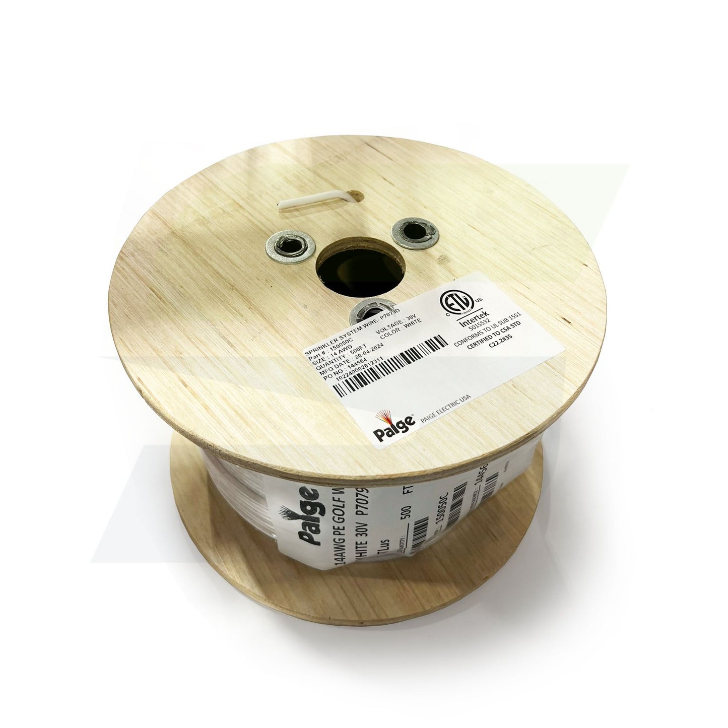 150050C - 14 AWG PE Direct Burial Golf Course Sprinkler Wire 30V - 500 Ft Roll