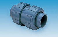 1219020 - 2" True Union In-line Ball Check Valve - CPVC, Socket/Threaded, FKM Seal