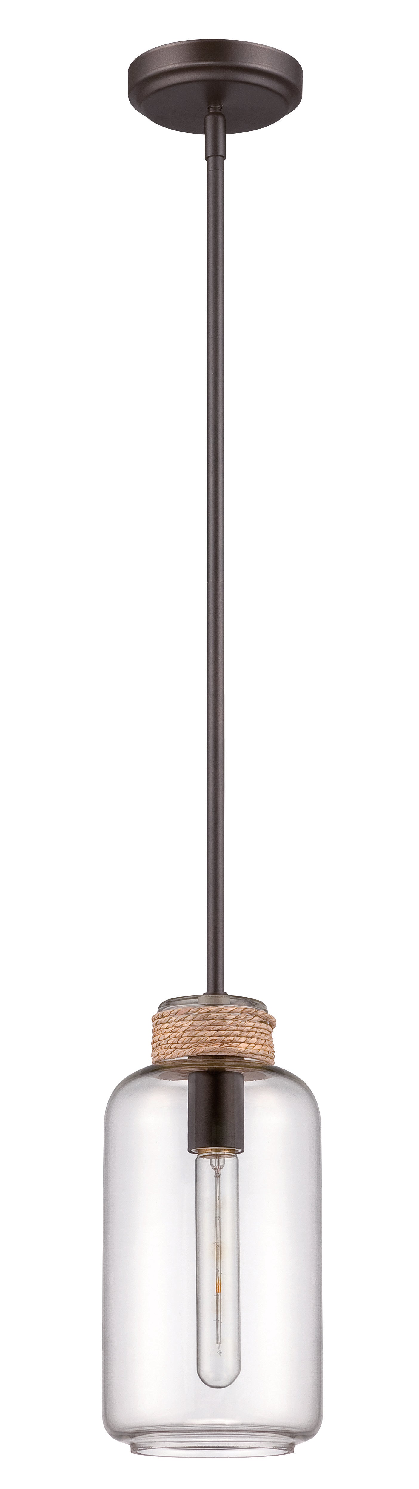 P435ESP1 - Pendant 1 Light 6" Wide Mini Pendant - Espresso