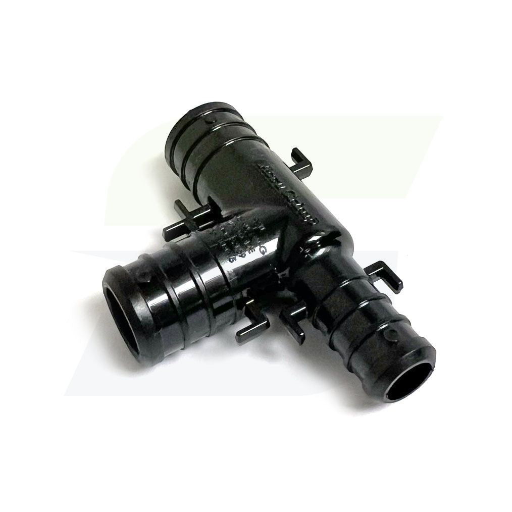 UP444 - 3/4" x 1/2" x 3/4" Barbed PEX Reducing Tee