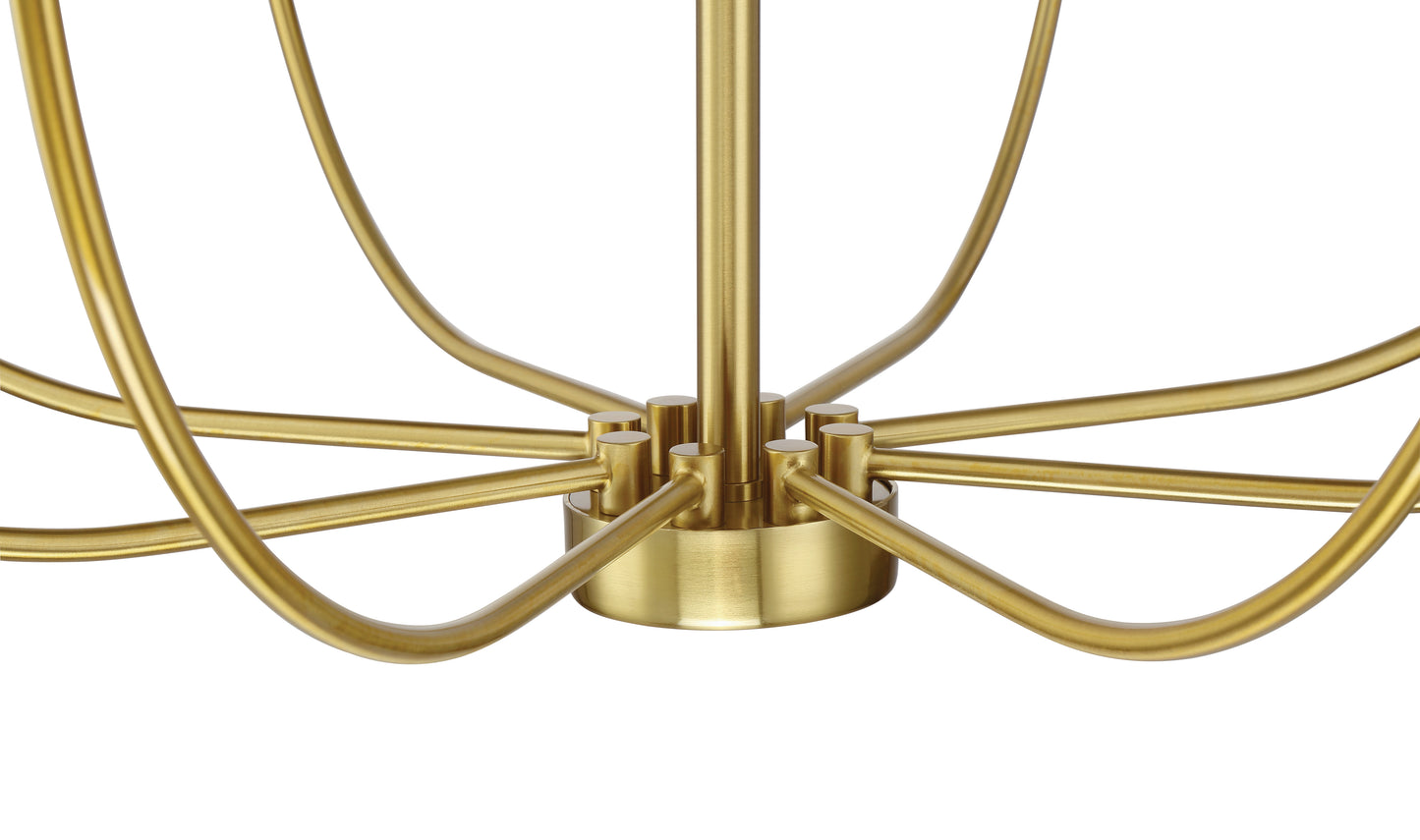 59828-SB - Traci 8 Light 31" Wide Chandelier - Satin Brass