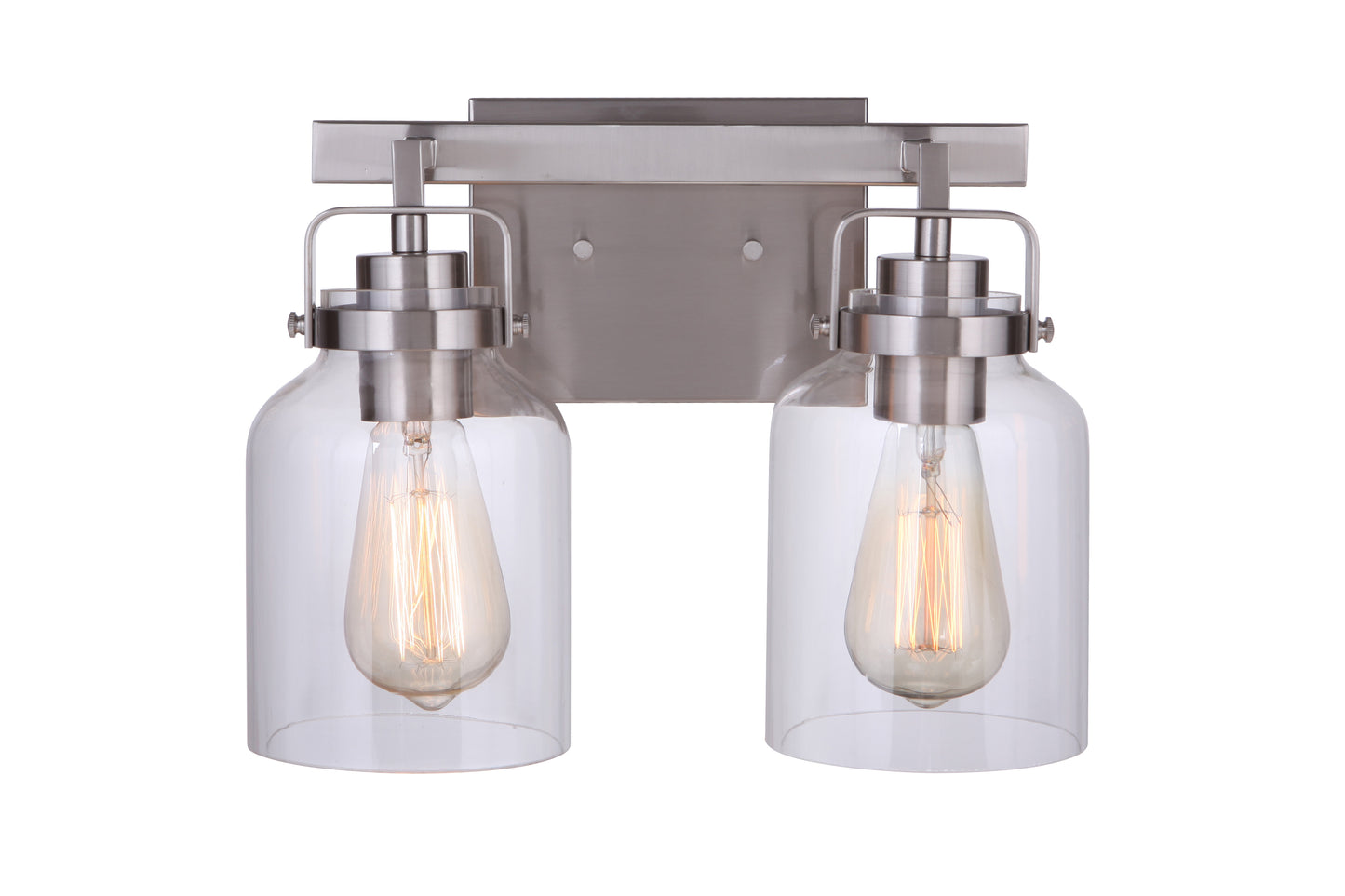 53602-BNK - Foxwood 2 Light 12.88" Wide Vanity Light - Brushed Nickel