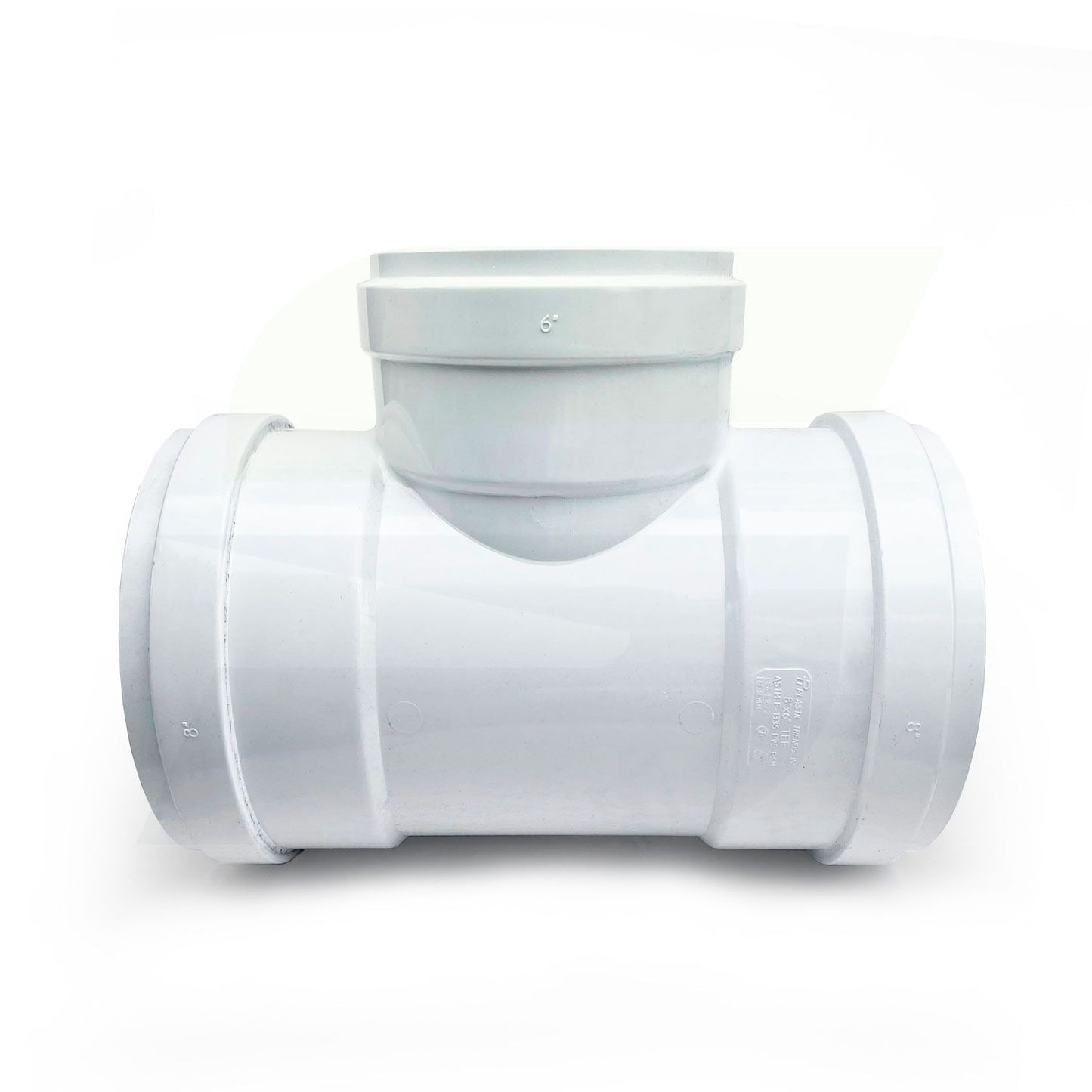 gasketed reducing tee sewer fitting side view