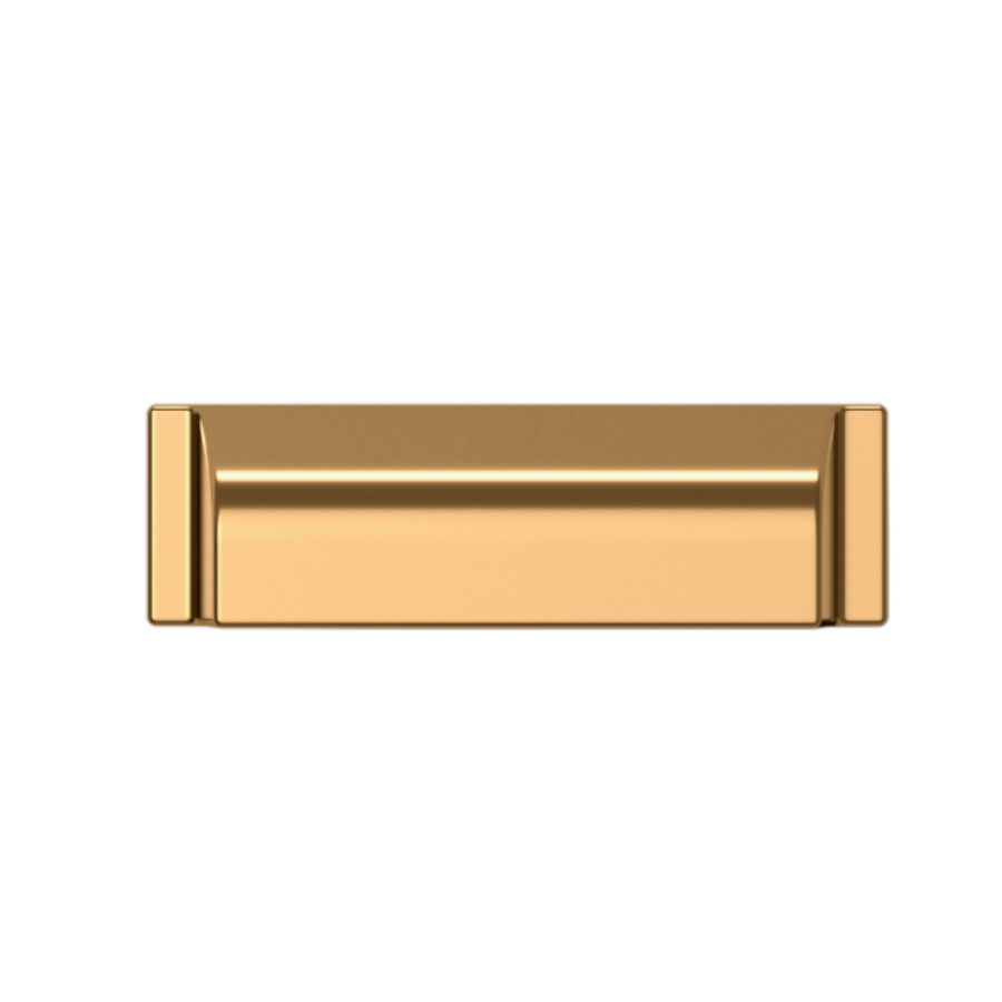 4421003 - 4" Centers - Transitional Cup Pull - Polished Brass