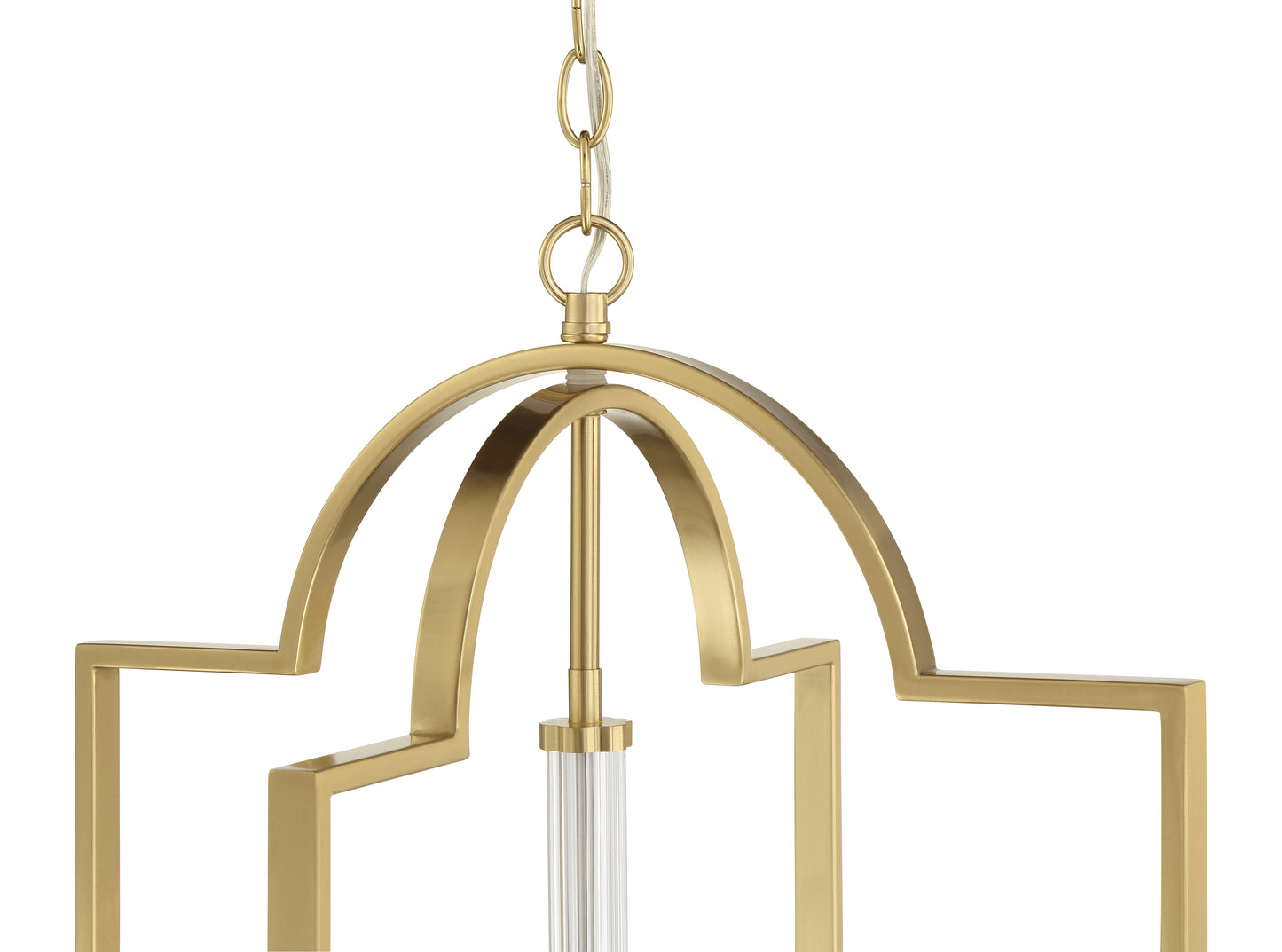 58234-SB - Fortuna 4 Light 19" Wide Foyer Light - Satin Brass