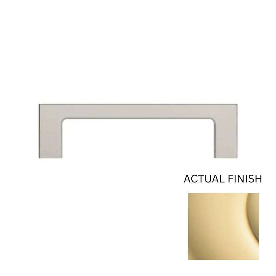 4407031 - 6" Centers - Contemporary Pull - Unlacquered Brass