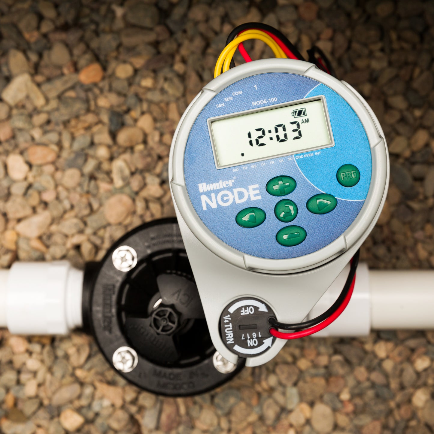 NODE-100 - Battery Powered Single Station Irrigation Controller w/ DC Latching Solenoid