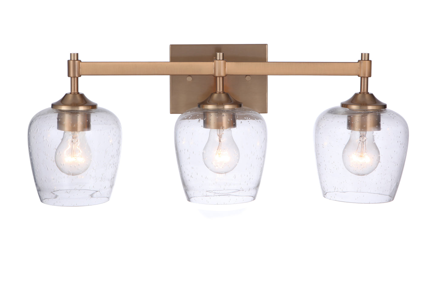 12422SB3 - Stellen 3 Light 22" Wide Vanity Light - Satin Brass