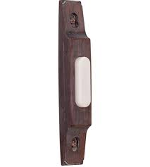 BS3-RB - Push Button-Surface Mount 1 Light 0.75" High Chime Button - Rustic Brick