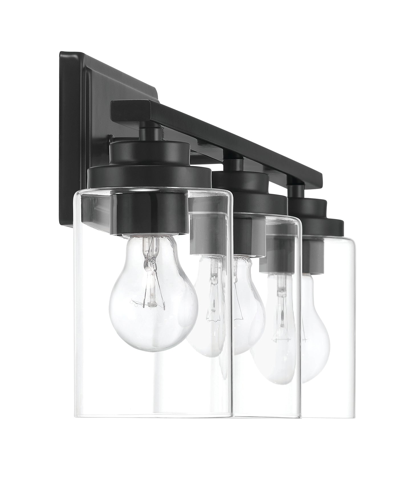 20425FB3 - Clark 3 Light 25" Wide Vanity Light - Flat Black