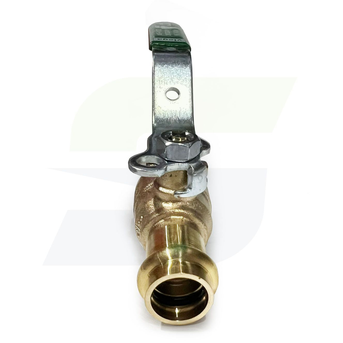 79970 - 1/2" Press x 1/2" FPT ProPress Bronze Full Port Ball Valve w/ Lockable Metal Handle