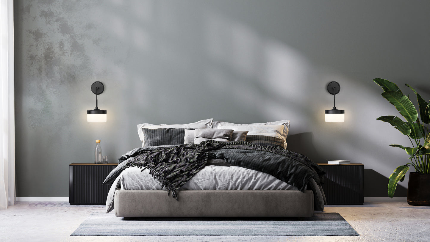 827S-MB-LED - Renaud 1 Light Wall 11" Sconce - Matte Black