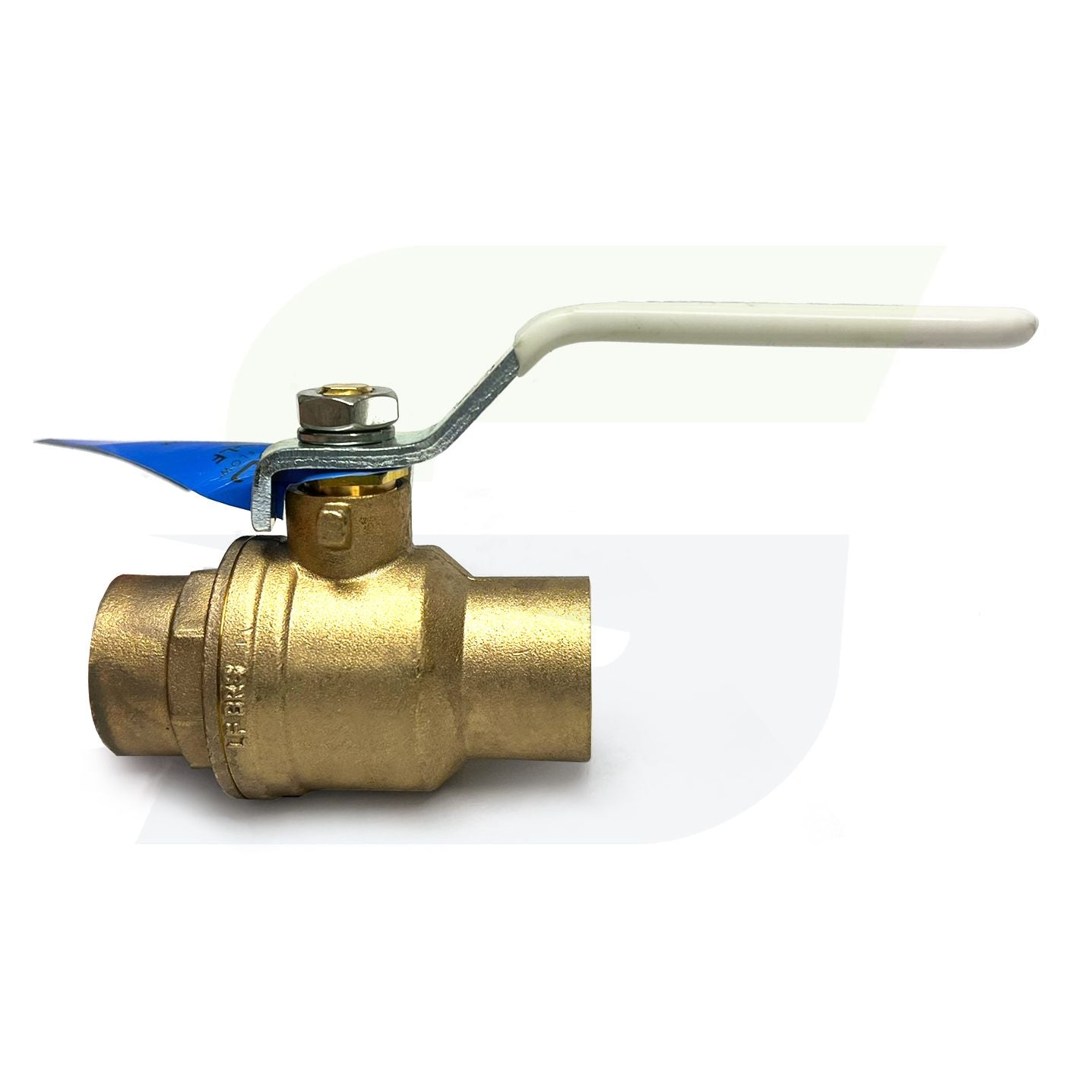 NJ998XA - 1" Solder Lead-Free Ball Valve - S-FP-600A - brass