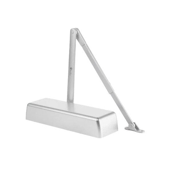 DCN516 Heavy Duty Surface Mounted Door Closer - Regular Arm - Aluminum Finish