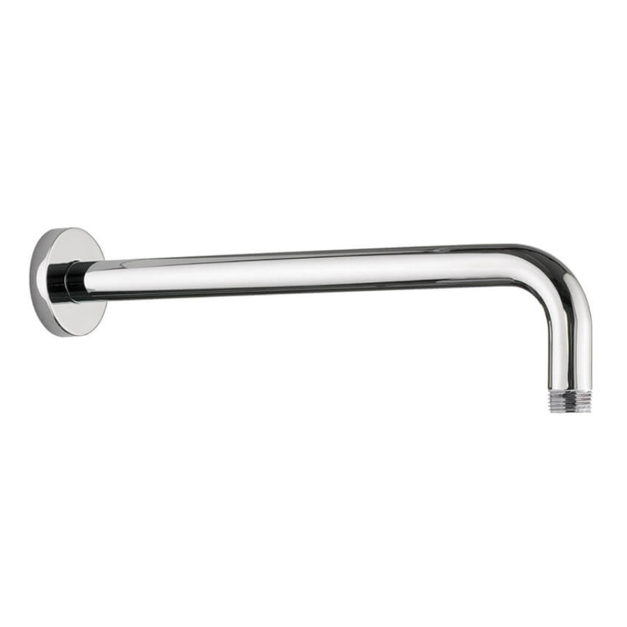 MT22-16/MB - Curved Round Wall Rain Arm (16") - Matte Black