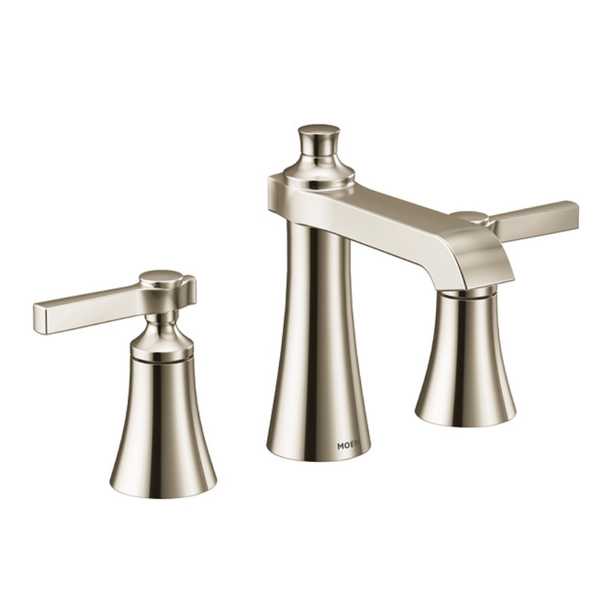 TS6984NL - Flara Two-Handle High Arc Bathroom Faucet - Polished Nickel
