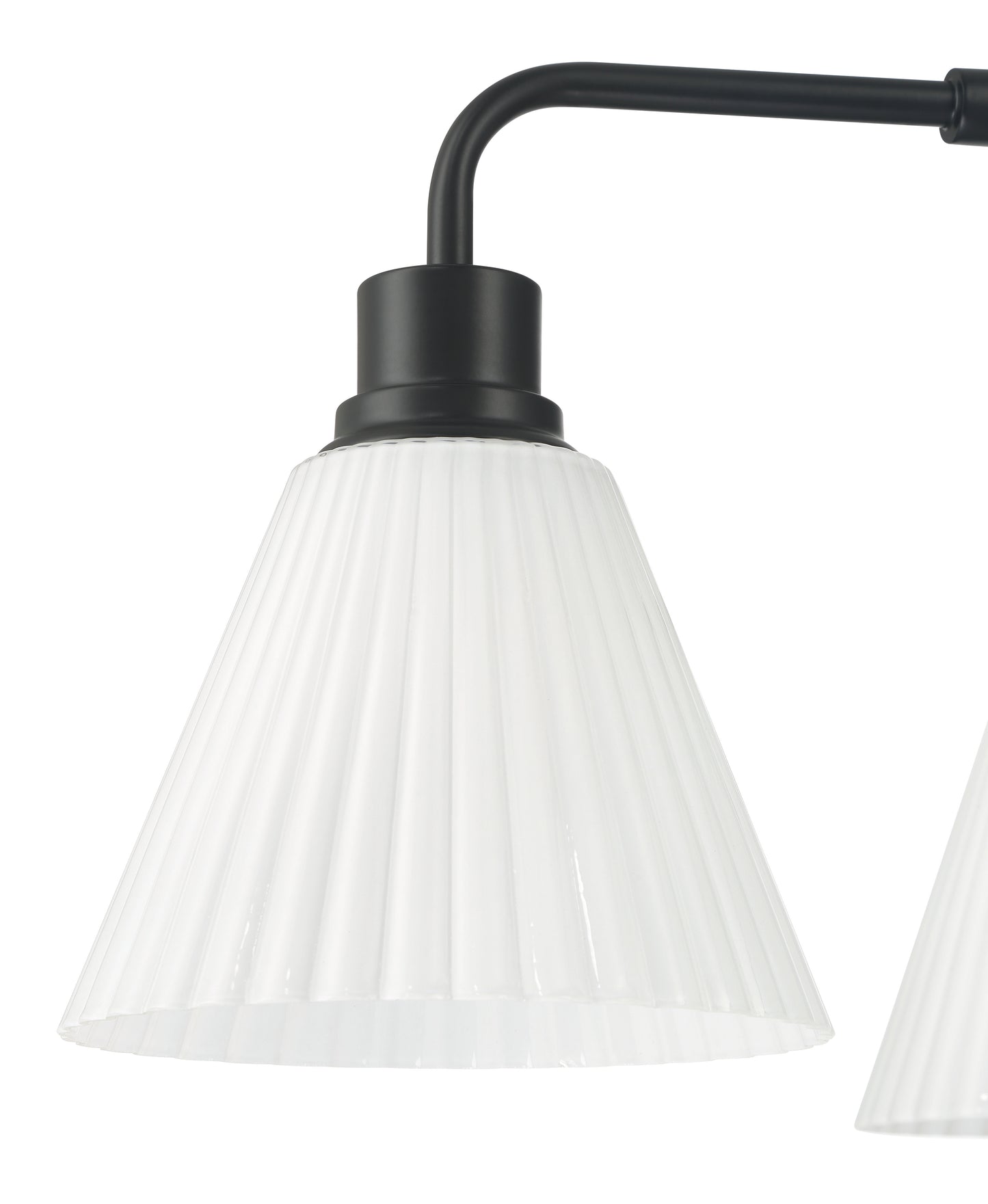 62324-FB - Pleated II 4 Light 30" Wide Chandelier - Flat Black