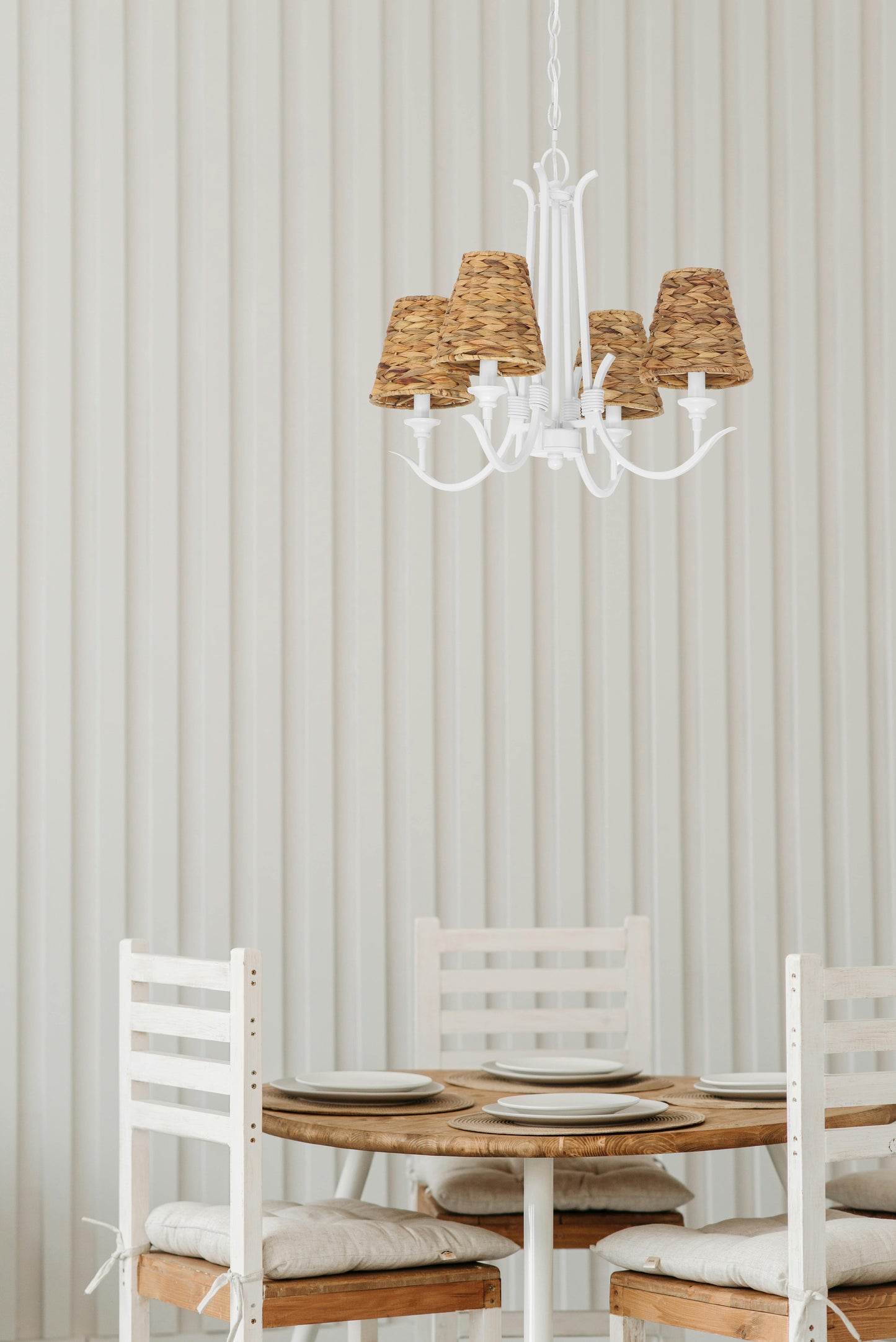 58324-MWW - Kokomo 4 Light 21" Wide Chandelier - Matte White