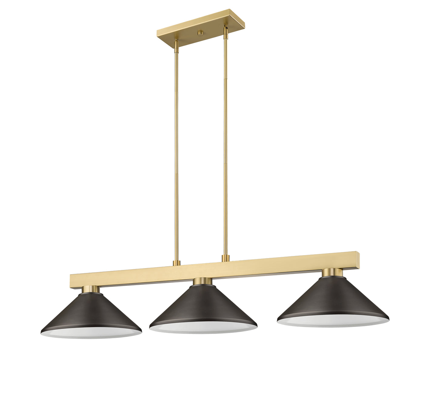 152MGLD-MBRZ - Cobalt 3 Light 50" Billiard - Modern Gold