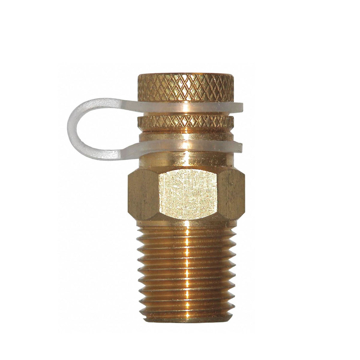 STP001 - 1/4" NPT Brass Pressure and Temperature Test Plug