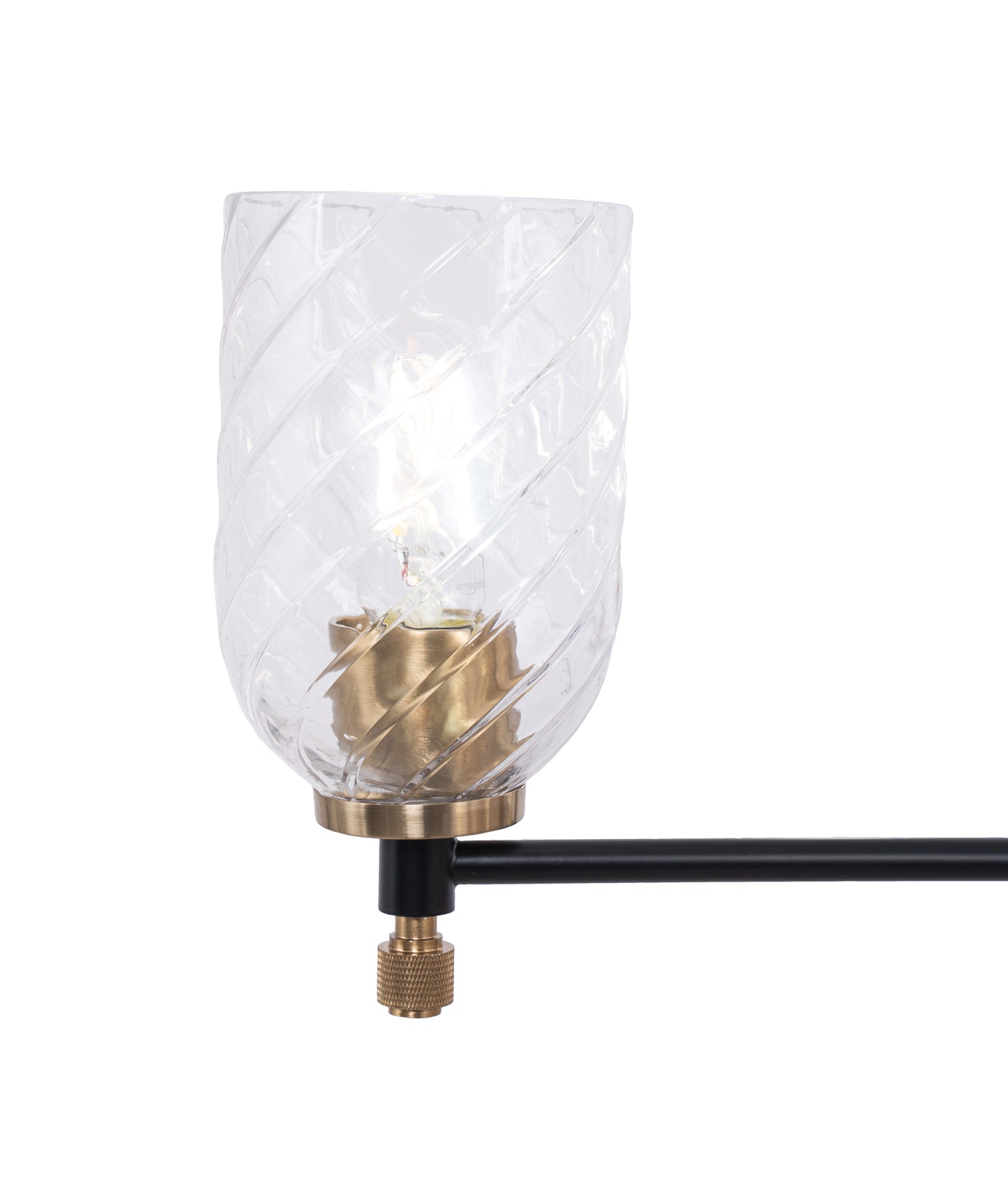 60325-FBSB-C - Council 5 Light 25" Wide Chandelier - Flat Black / Satin Brass