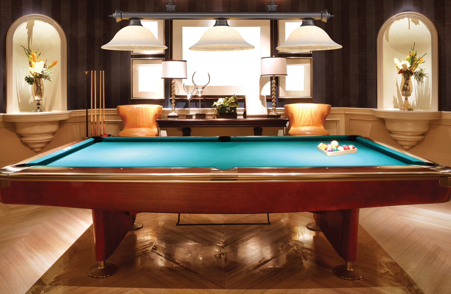 2306-3BRZ-WM16 - Cordon 3 Light 58" Billiard - Bronze