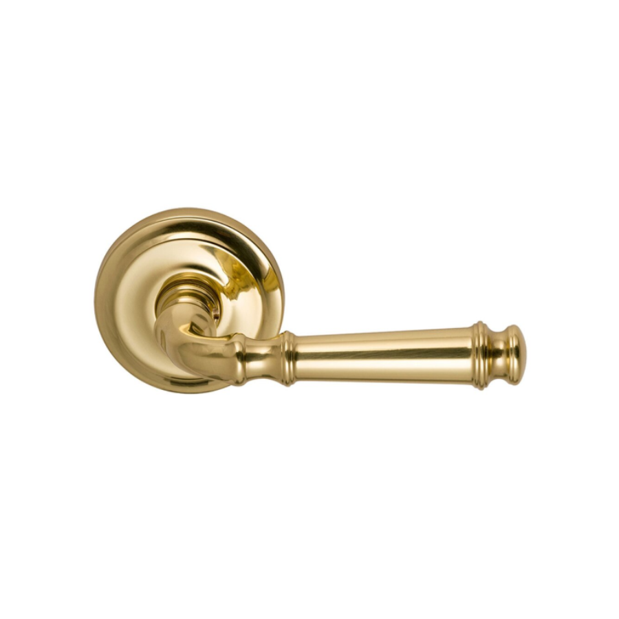 904/00.SD3A - Single Dummy Traditions Right Handed Lever - Radial Rosette - Polished Brass Unlacquered