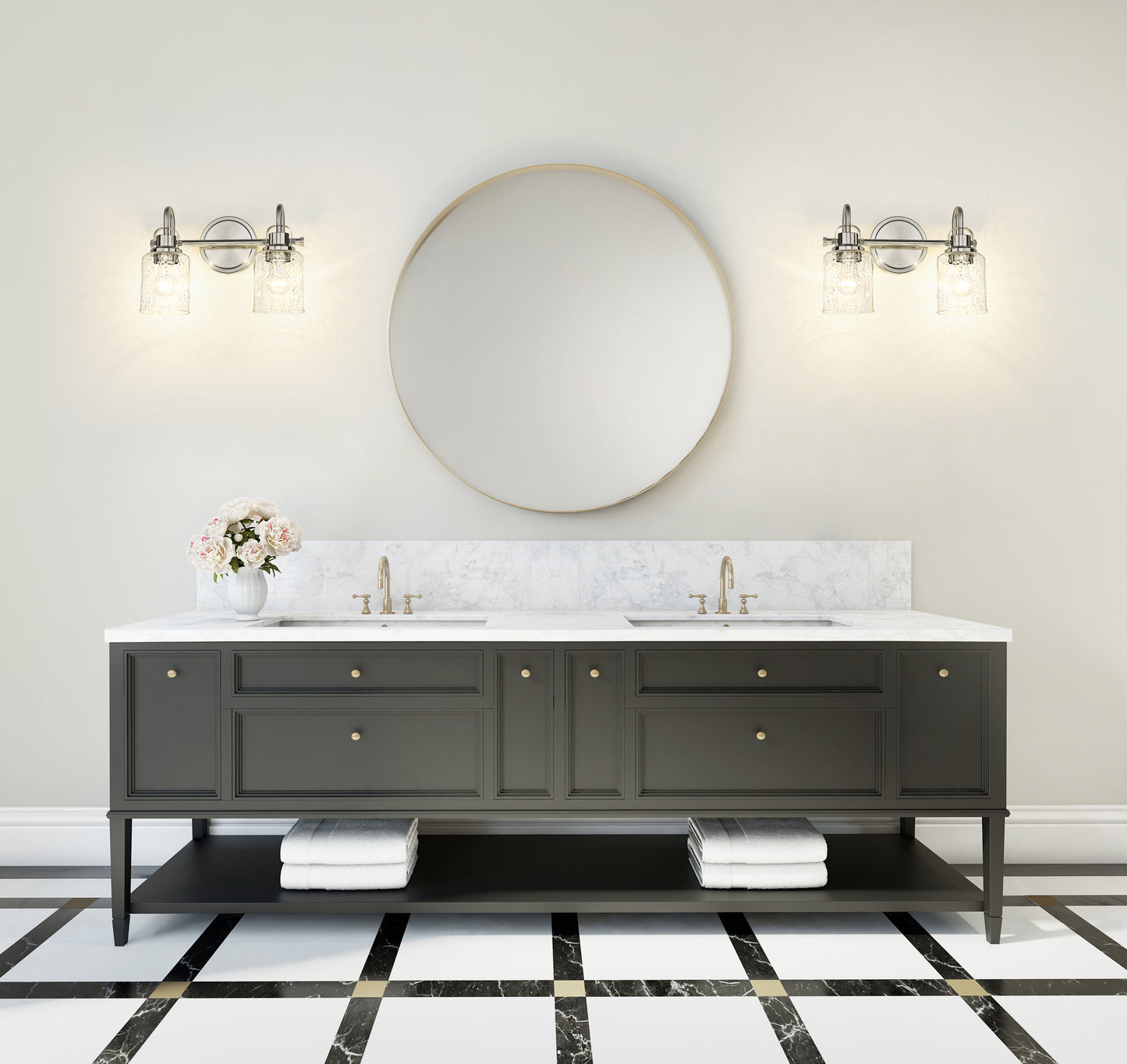 340-2V-BN - Kinsley 2 Light 14" Vanity - Brushed Nickel
