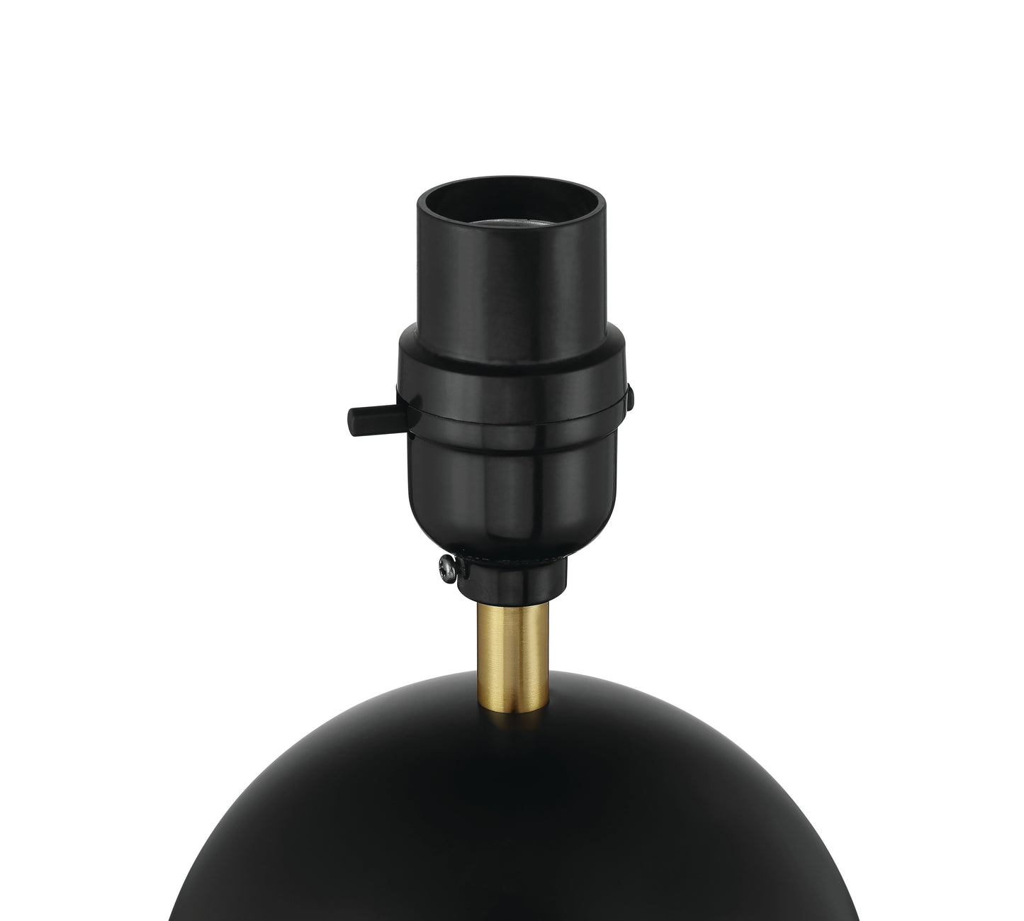87012FBSB-T - Olive 1 Light 11.57" High Table Lamp - Flat Black / Satin Brass