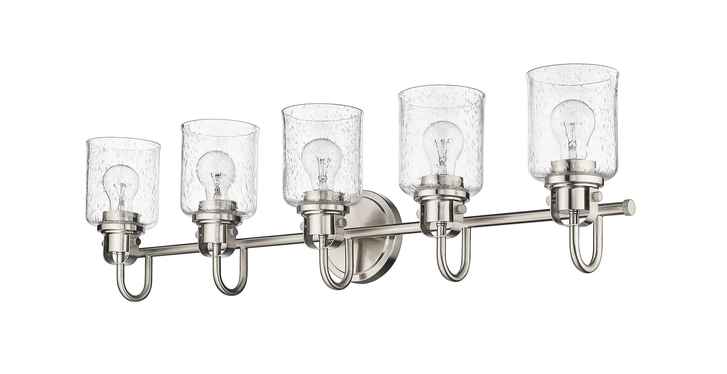 340-5V-BN - Kinsley 5 Light 35" Vanity - Brushed Nickel