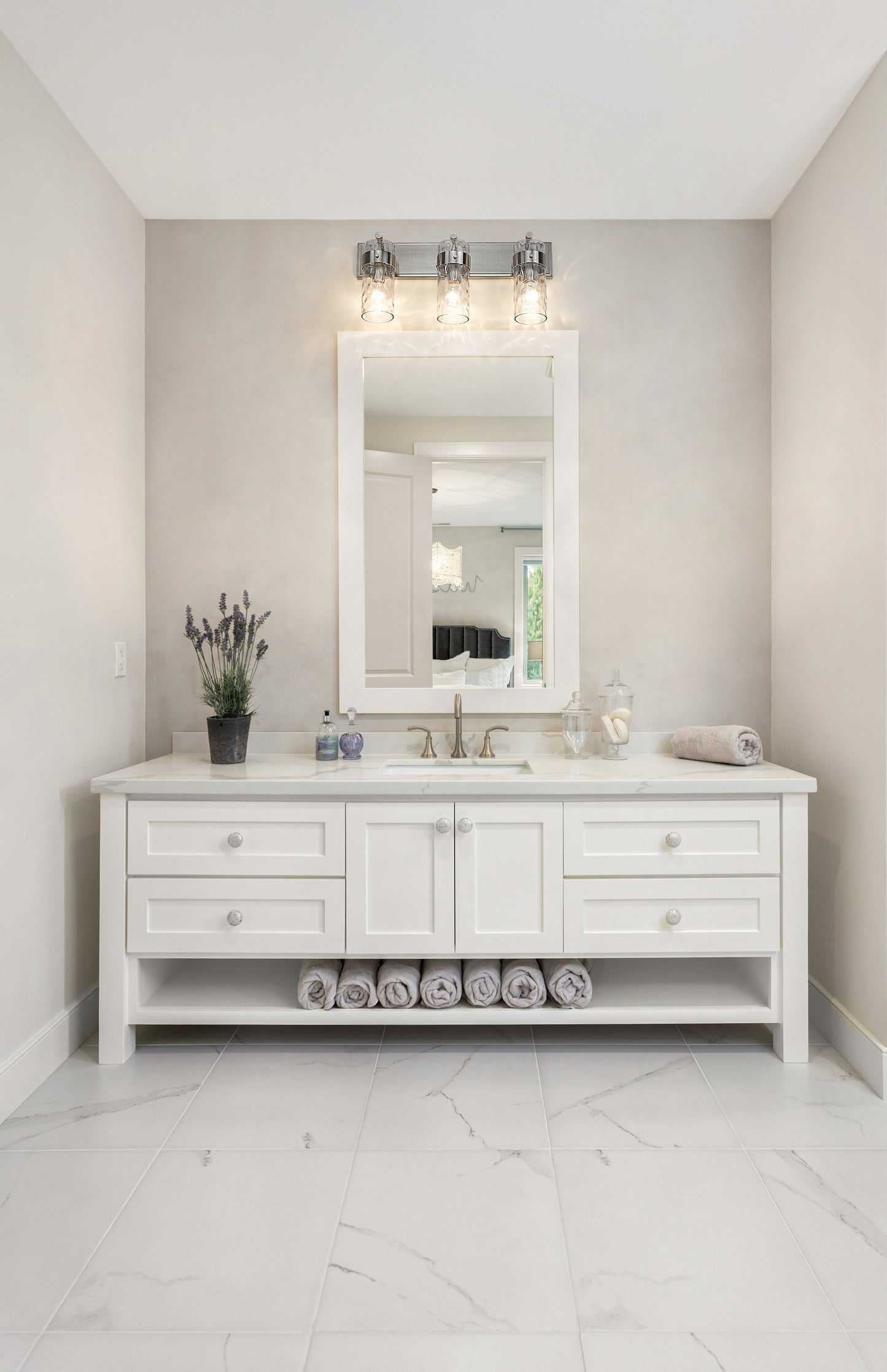 3035-3V-BN - Fontaine 3 Light 24" Vanity - Brushed Nickel