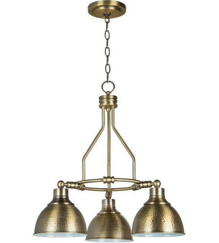 35923-LB - Timarron 3 Light 22" Wide Chandelier - Legacy Brass