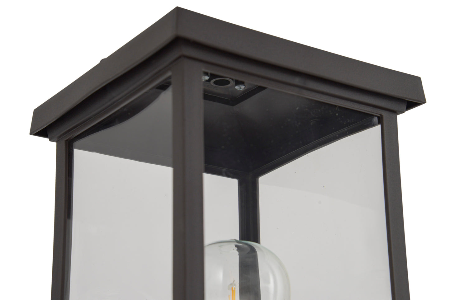ZA2415-BZ-C - Resilience Lanterns 1 Light 15" High Post Mount - Bronze