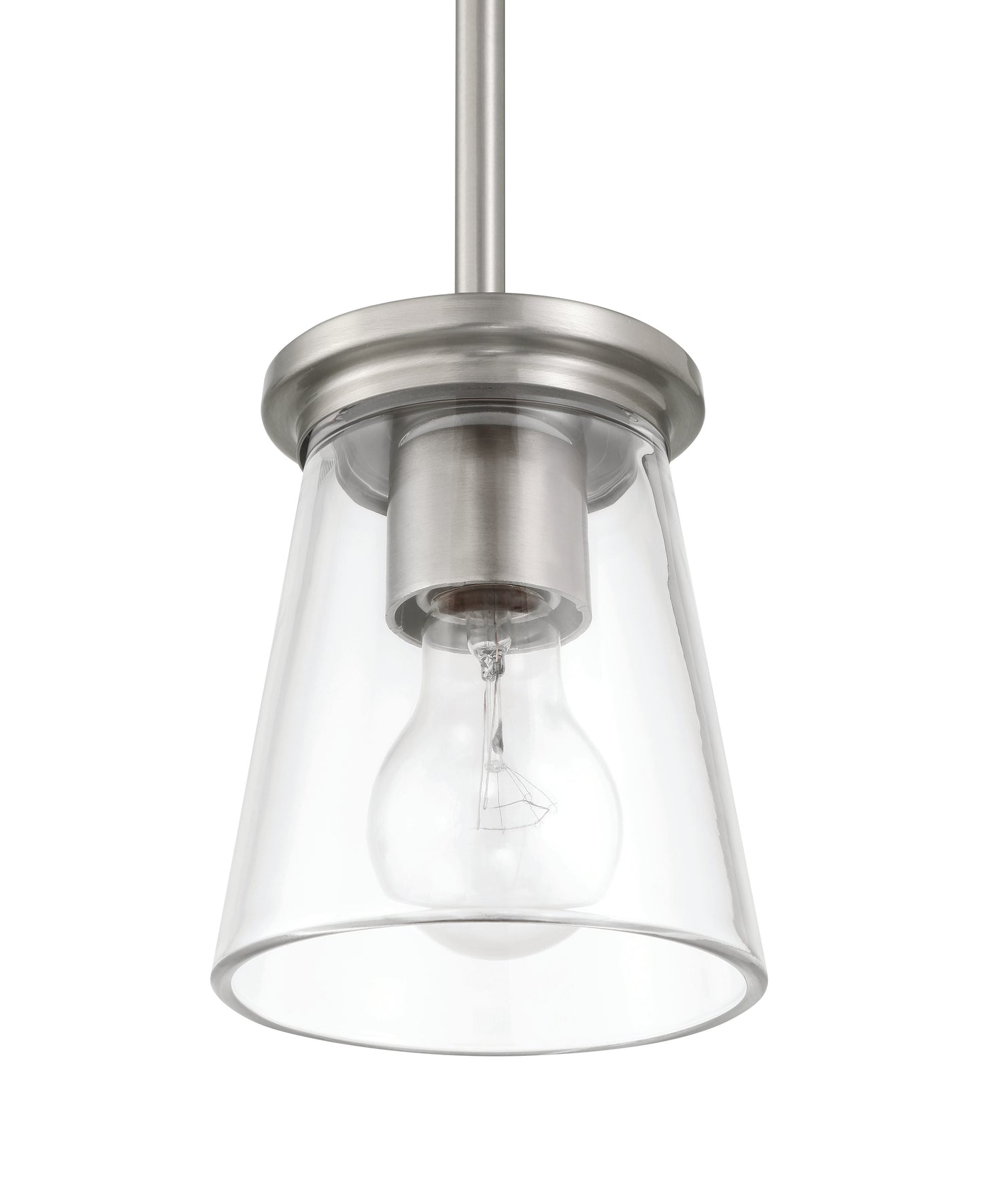 60491-BNK - Connell 1 Light 5" Wide Mini Pendant - Brushed Nickel