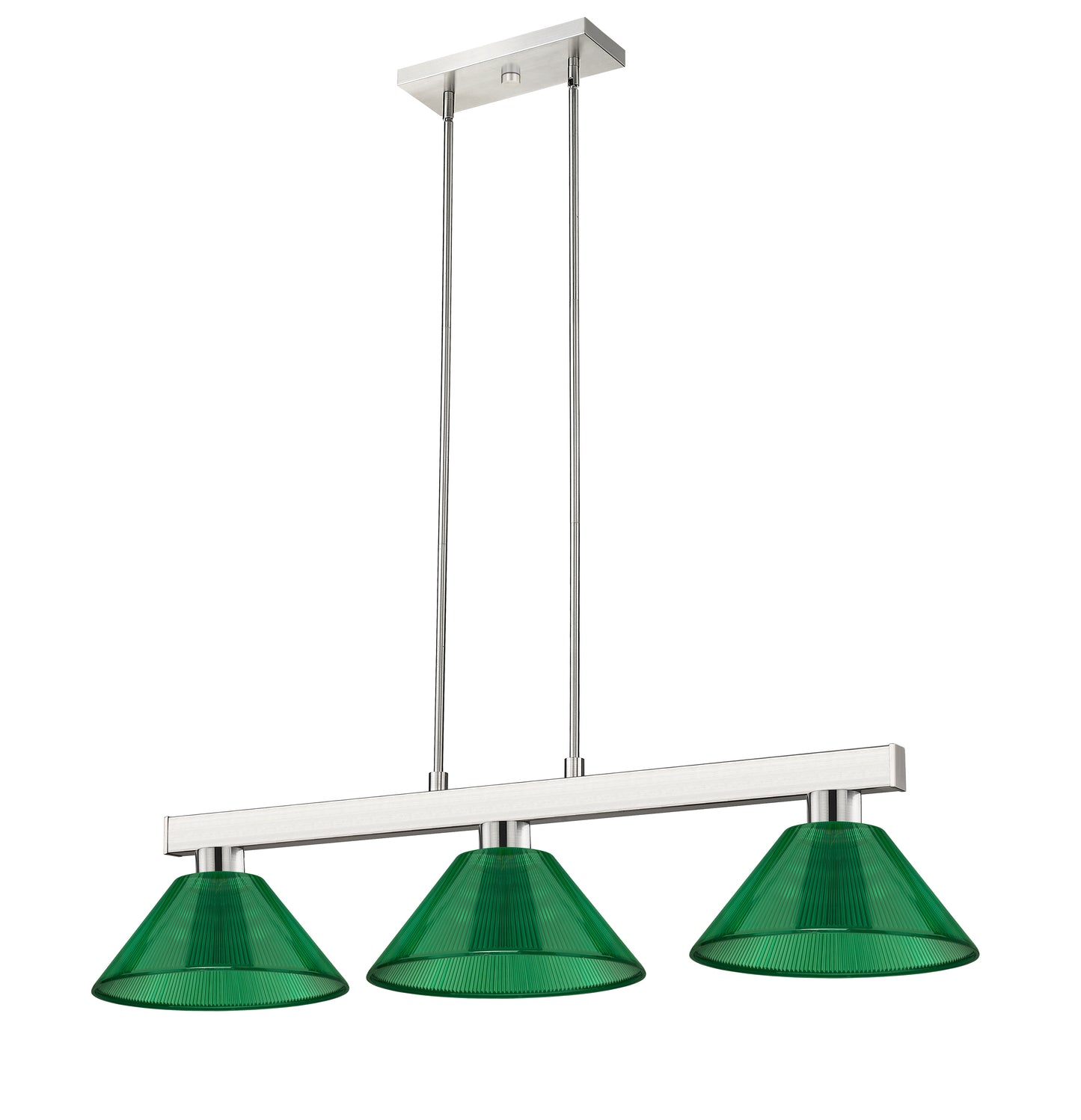 152BN-ARG - Cobalt 3 Light 46" Billiard - Brushed Nickel