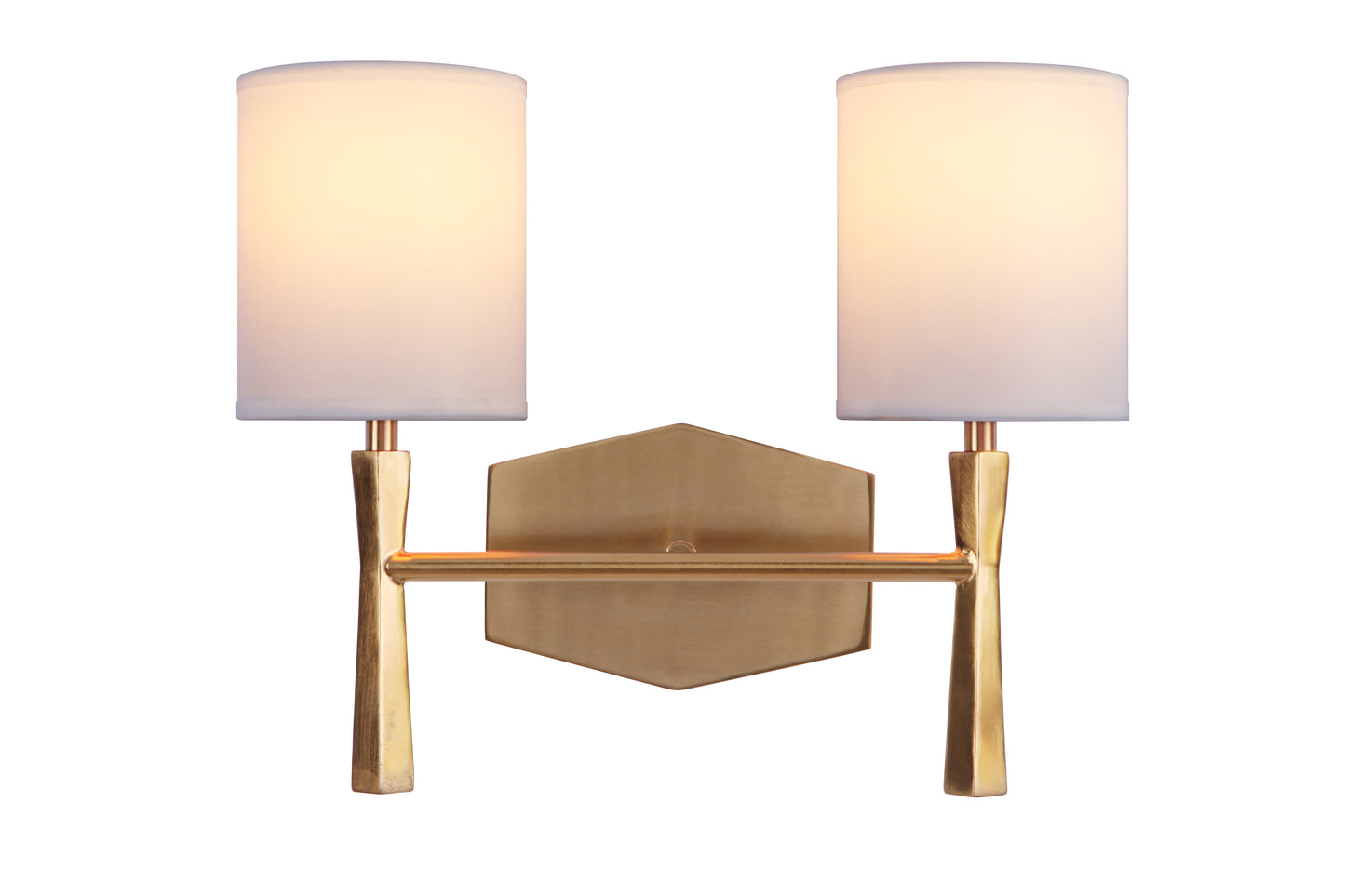 16014SB2 - Chatham 2 Light 13.75" Wide Vanity Light - Satin Brass