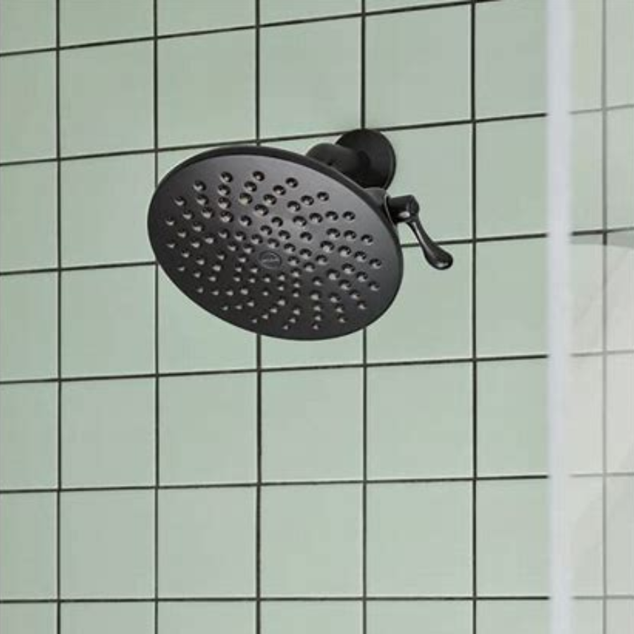 S6320EPBL - Velocity Two-Function 8" Diameter Spray Head Eco-Performance Rainshower - Matte Black